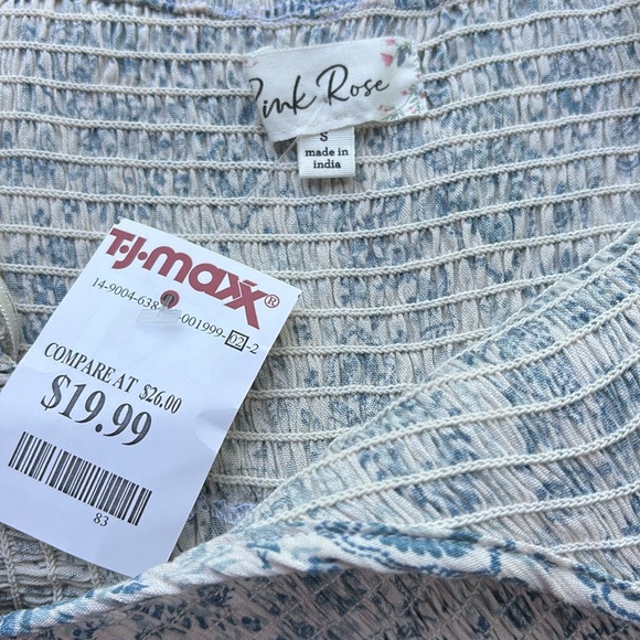 Pink Rose Blue Adjustable Maxi Dress - Picture 5 of 5